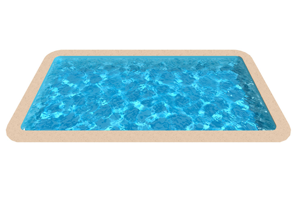 Piscine forme rectangulaire