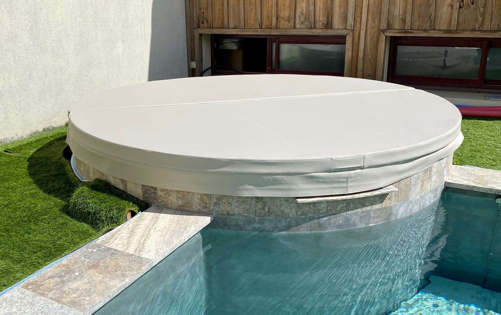 couverture isolante pour spa rond, fabrication sur mesure